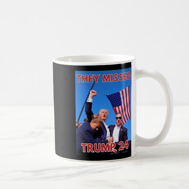 Taza De Café Trump perdido 2024 - Maga política patriótica (Derecha)