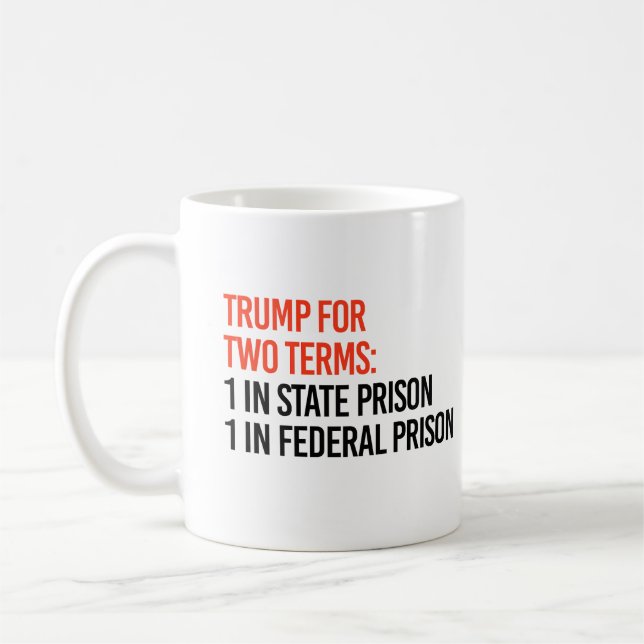 Taza De Café Trump por dos mandatos (Izquierda)
