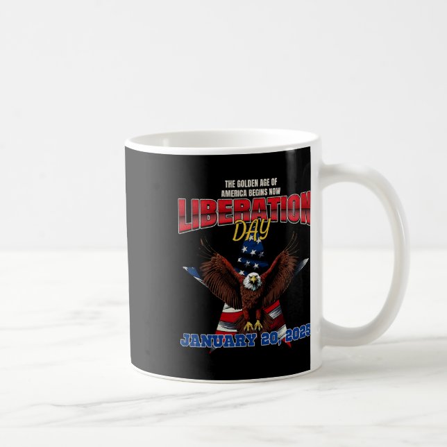 Taza De Café Trump Potus 47 declara 1202025 Día de la Liberació (Derecha)