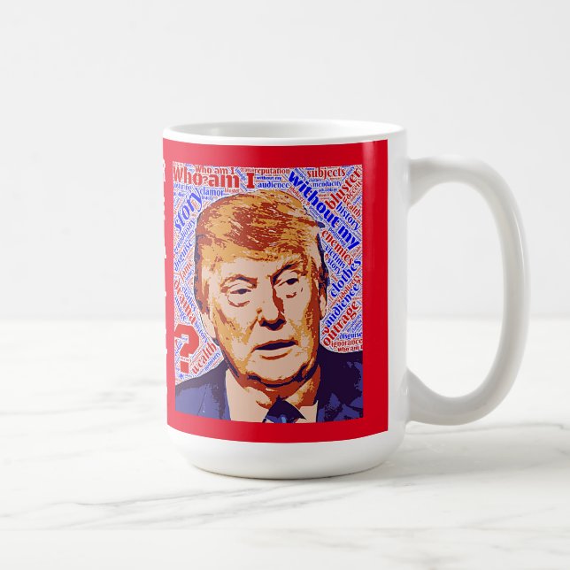Taza De Café Trump ¿Quién soy yo realmente el típico blanco? (Derecha)