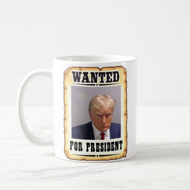 Taza De Café Trump Quiere Presidente Mug Café Mug (Izquierda)