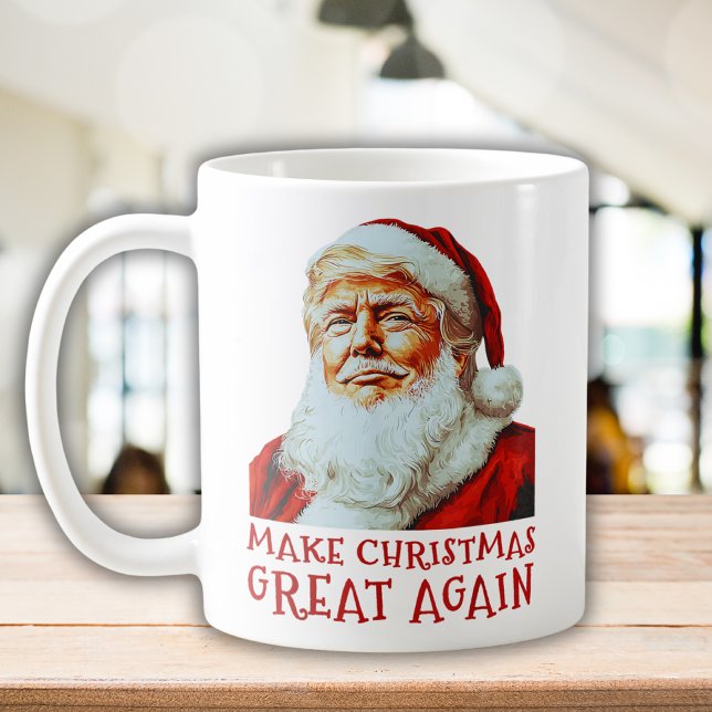 Taza De Café Trump Santa Claus | Hacer a los Navidades grandes  (Subido por el creador)