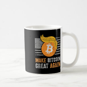 Taza De Café Trump sarcástico vuelve a hacer grande el Bitcoin