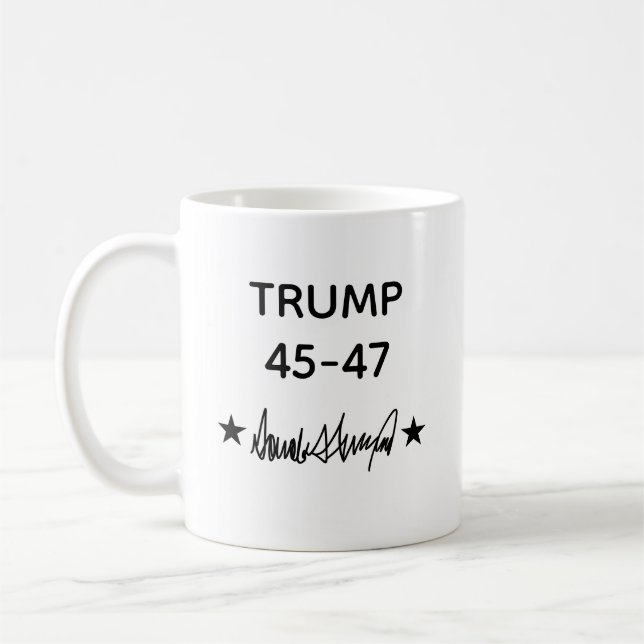 Taza De Café Trump Signature 45-47 (Izquierda)