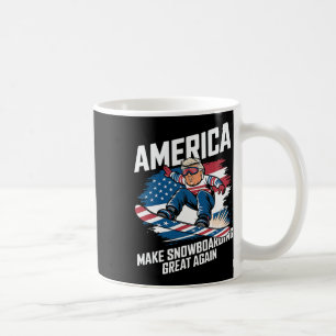 Taza De Café Trump Snowboard Estados Unidos - Hacer El Snowboar