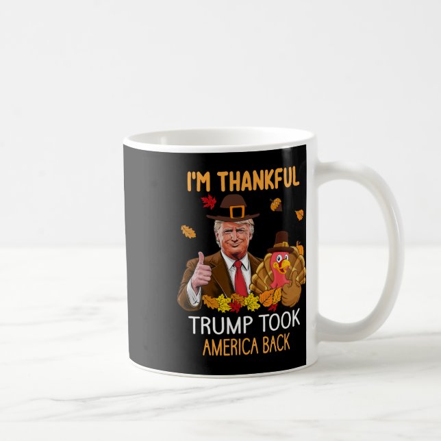 Taza De Café Trump sorprendió a Estados Unidos con el Día de Ac (Derecha)