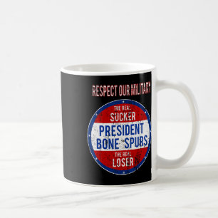 Taza De Café Trump Sucker Loser Respetamos Nuestro Ejército