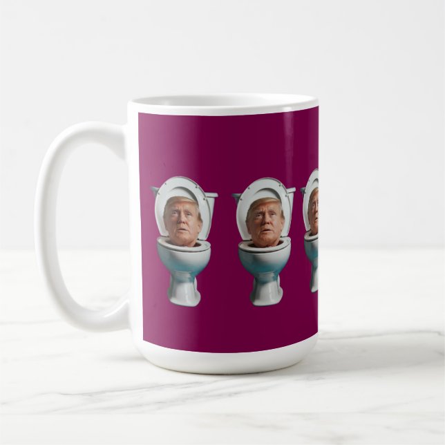 Taza De Café Trump Toilet Mug (Izquierda)