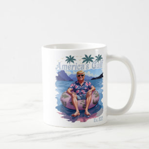 Taza De Café Trump, un personaje humorístico y vintage, es un c
