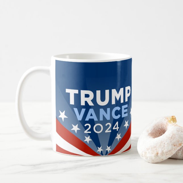 Taza De Café Trump Vance 2024 (Con donut)