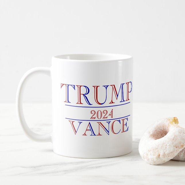 Taza De Café Trump Vance 2024 (Con donut)