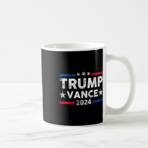 Taza De Café Trump Vance 2024 Apoyando a Trump Re-elec