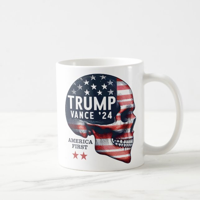 Taza De Café Trump Vance 2024 Estados Unidos primero (Derecha)