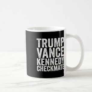 Taza De Café Trump Vance Kennedy Jaque Mate 2025 Pres República