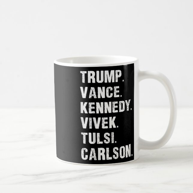 Taza De Café Trump Vance Kennedy Vivek Tulsi Carlson (Derecha)