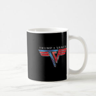 Taza De Café Trump Vance Tv Rocker Logo Vintage Trump Vance 202