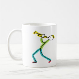 Taza De Café Trumpet Playing Stickman