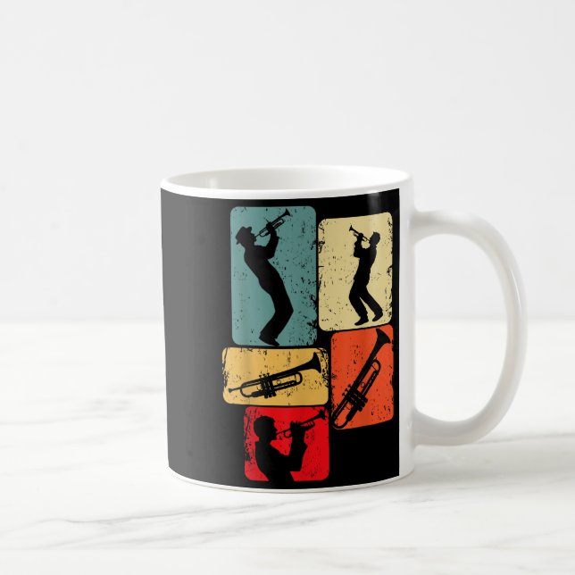 Taza De Café Trumpet Trumpeter Jazz Musician Boys Men  (Derecha)