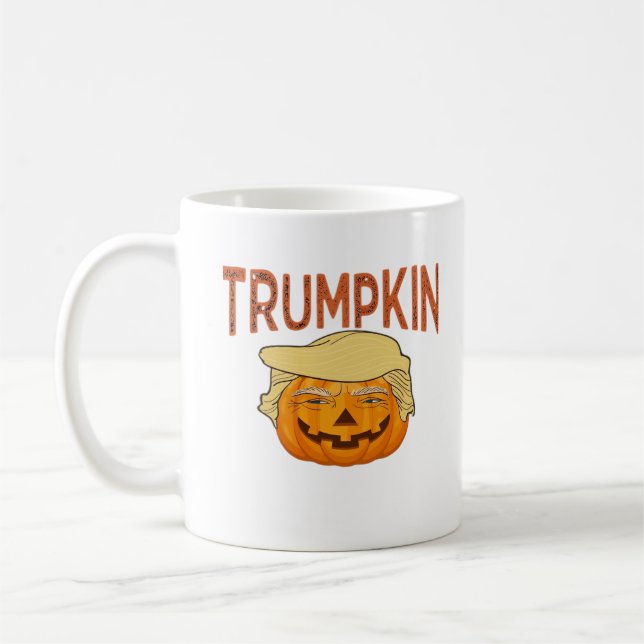 Taza De Café Trumpkin Halloween Funny Classic - Sloll Mask Desi (Izquierda)