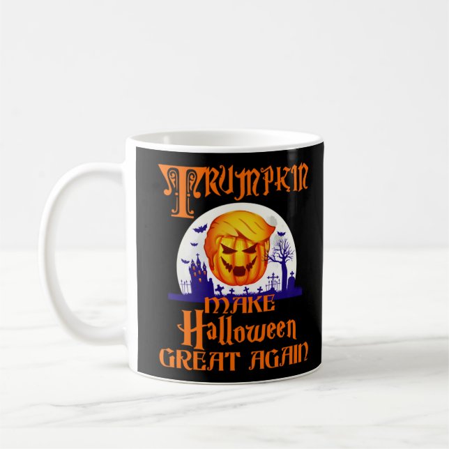 Taza De Café Trumpkin vuelve a hacer grande a Halloween (Izquierda)