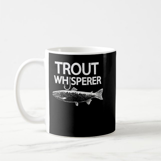 Taza De Café Trut Whisperer T-Shirt Funny Fly Fisherman Tee (Izquierda)