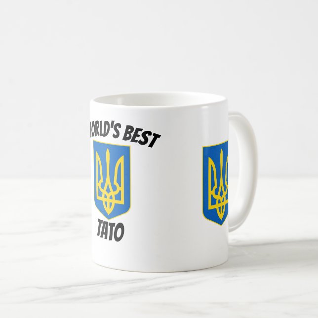 Taza De Café Tryzub Morphing Mug, el mejor Tato Dad del mundo (Anverso derecho)