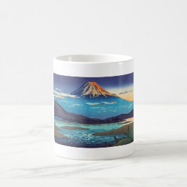 Taza De Café Tsuchiya Koitsu paisaje Tokaido Fujikawa arte
