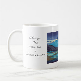 Taza De Café Tsuchiya Koitsu paisaje Tokaido Fujikawa arte