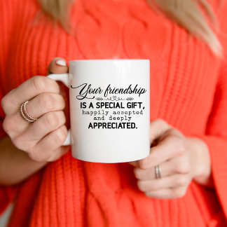 Taza De Café Tu amistad es un regalo especial a larga distancia