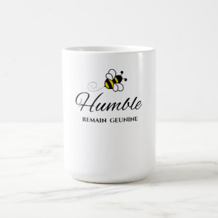TAZA DE CAFÉ TÚ AUTÉNTICO, BLANCO 15 OZ. ABEJA HUMILDE