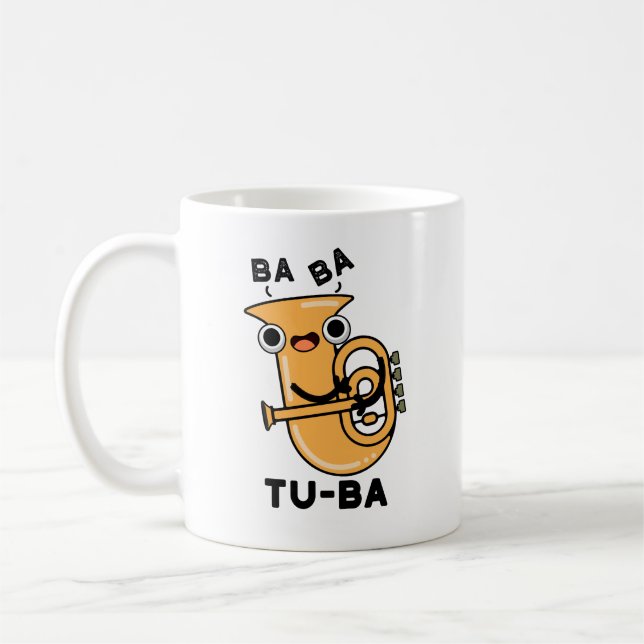 Taza De Café Tu-ba Funny Tuba Puns (Izquierda)