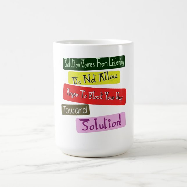 Taza De Café "Tu Camino Hacia La Solución" Diseño Cuto. ¡Hazte  (Centro)