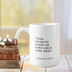 Taza De Café Tu cita favorita o letras de canciones - personali