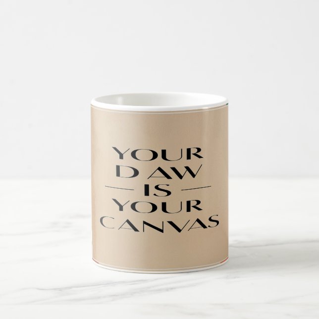Taza De Café Tu DAW es tu lienzo opción 2 (Centro)