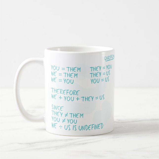 Taza De Café Tú = Ellos mug (Izquierda)