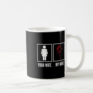 Taza De Café Tu Esposa Mi Esposa Ciclista Motociclista De Cicli