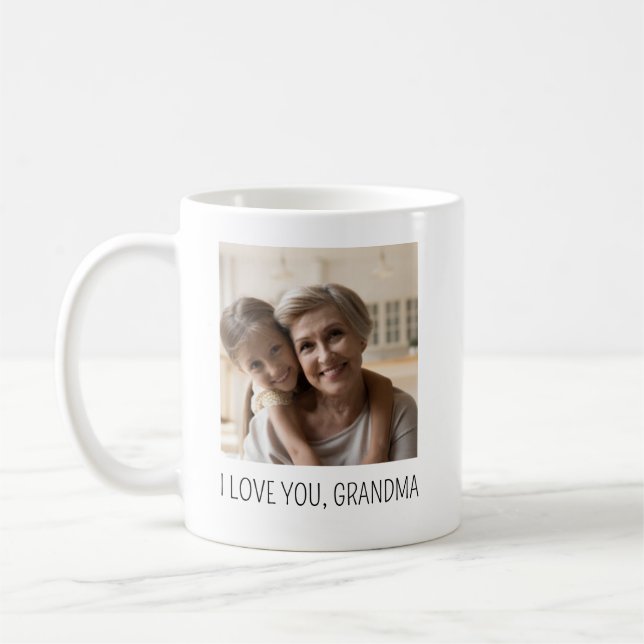 Taza De Café Tu foto con tus abuelos (Izquierda)