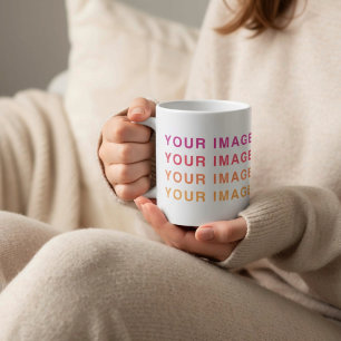 Taza De Café Tu foto de imagen en blanco de tamaño completo