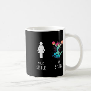Taza De Café Tu hermana se compara con mi hermana porrista orgu