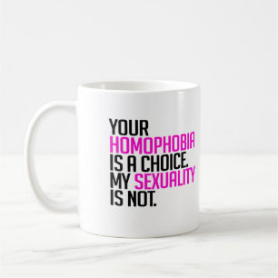 Taza De Café Tu homofobia es una elección