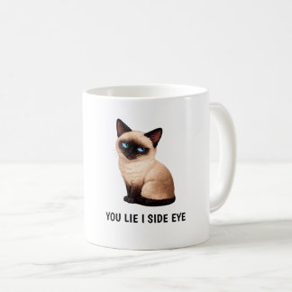 Taza De Café Tú Mientes Yo Te Miro de Reojo Frase Divertida de