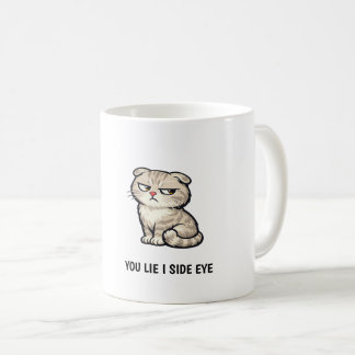 Taza De Café Tú Mientes Yo Te Miro de Reojo Frase Divertida de