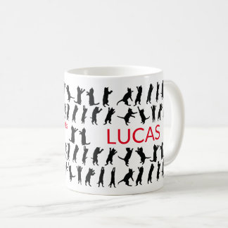 Taza De Café TU NOMBRE Pregúntame sobre mis gatos