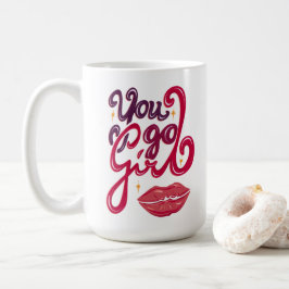 Taza De Café Tú Puedes Chica – Regalo Motivacional para Ella