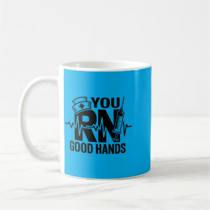 Taza De Café Tú Rn Buenas Manos Estudiante De Enfermería Regist