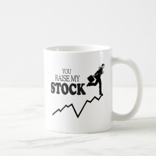 TAZA DE CAFÉ TÚ SUBES MI VALOR EN BOLSA