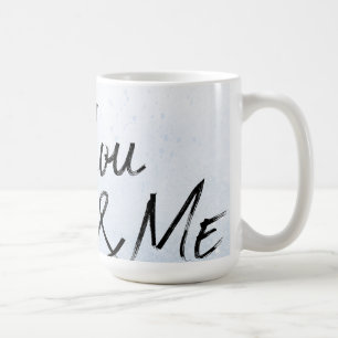 Taza De Café "Tú y yo - Mínimo trapo de amor azul