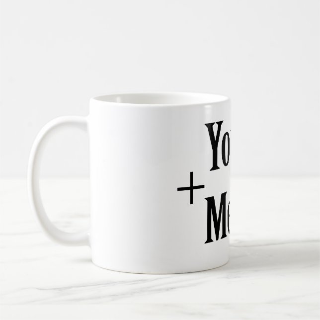 Taza De Café Tú + yo = Love Mug (Izquierda)