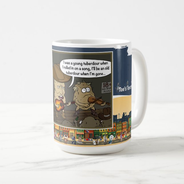 Taza De Café Tuberdour | Musical Wordplay Humor Classic (Anverso derecho)