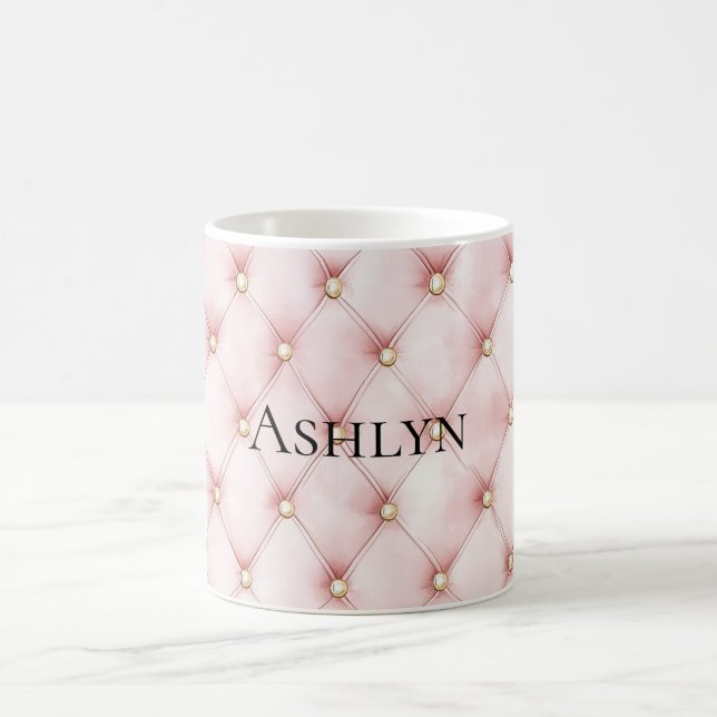 Taza De Café Tuberías de oro rosadas de Rubor (Centro)